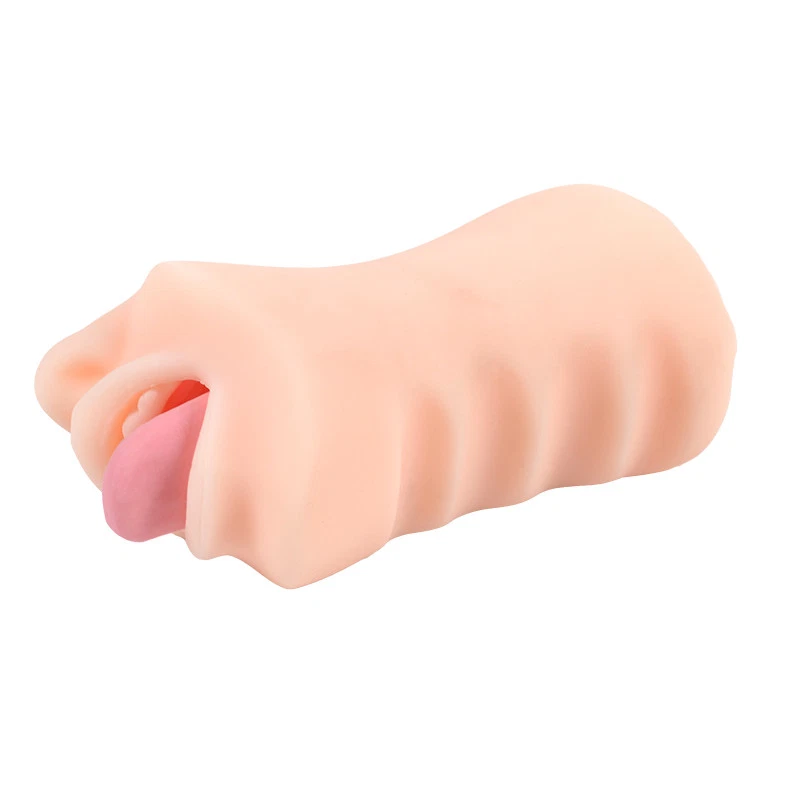 Realistic Silicone Mouth Masturbator Oral Sex Toy for Men
