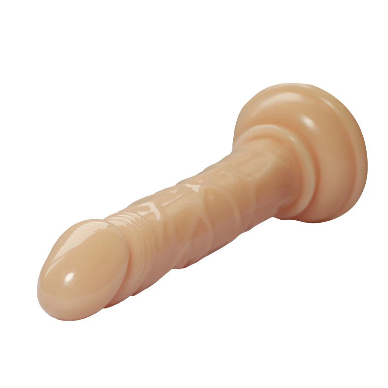 Small Dildo 5 Inch with Suction Cup Travel Size Silicone Dong Waterproof Beginner Sex Toy