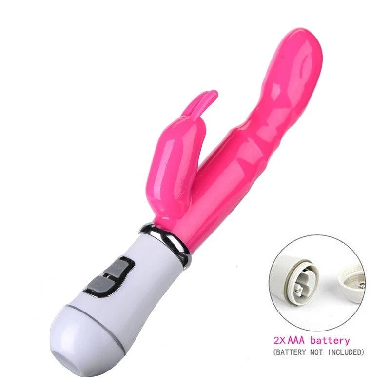 Rabbit Vibrator Dual Stimulation 7 Modes G-Spot Clitoral Vibrator Waterproof
