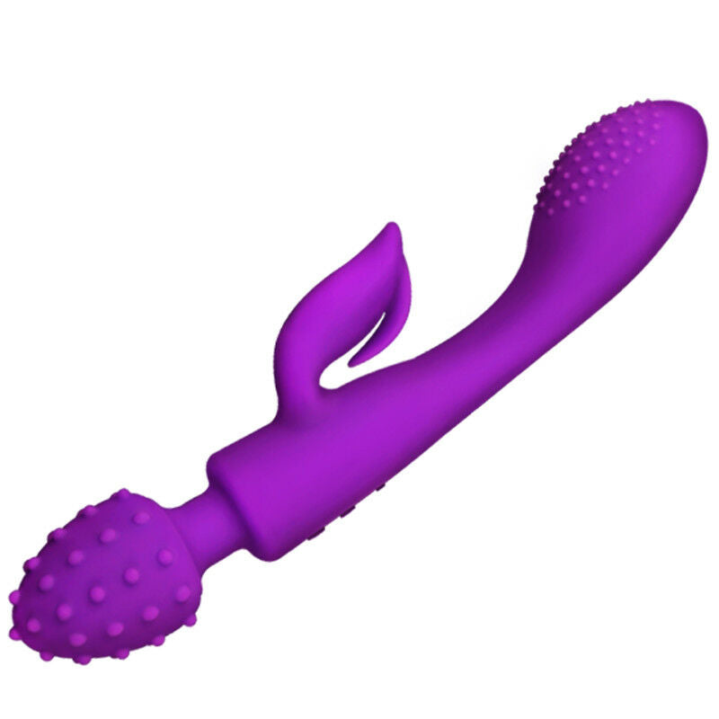 Three Motors Magic Wand Vibrating Full Body Massager USB Rechargeable Sex Toy