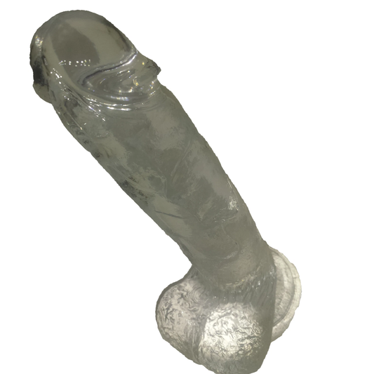 Realistic Silicone Dildo 8 Inch Ultra Soft Dong with Strong Suction Cup