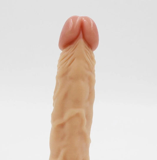 Realistic Dildo 8 Inch with Suction Cup Veined Silicone Dong Waterproof G-Spot Stimulator