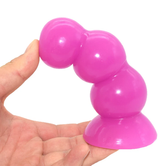 Tapered Silicone Anal Trainer 5.7 Inch - Beginner Butt Plug with Suction Cup