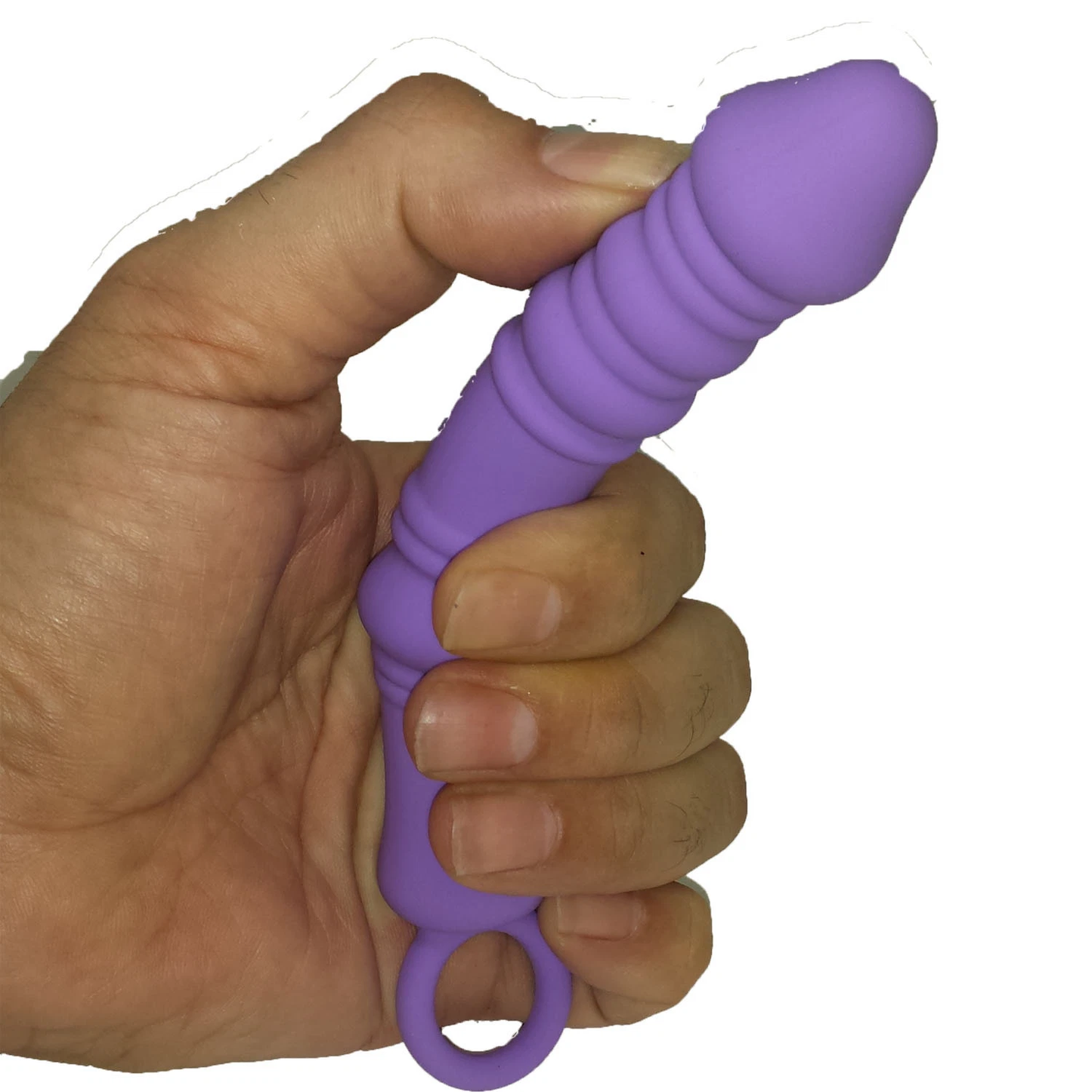 Real Feel Silicone Butt Plug 7 Inch Slim Anal Unisex Dildo Sex Toy