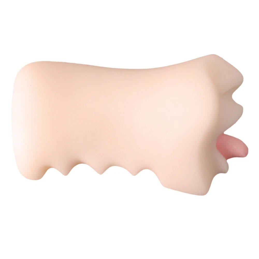 Realistic Silicone Mouth Masturbator Oral Sex Toy for Men