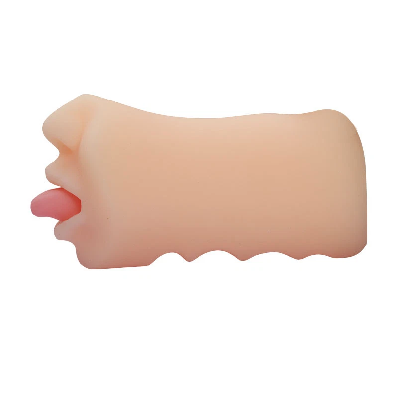 Realistic Silicone Mouth Masturbator Oral Sex Toy for Men