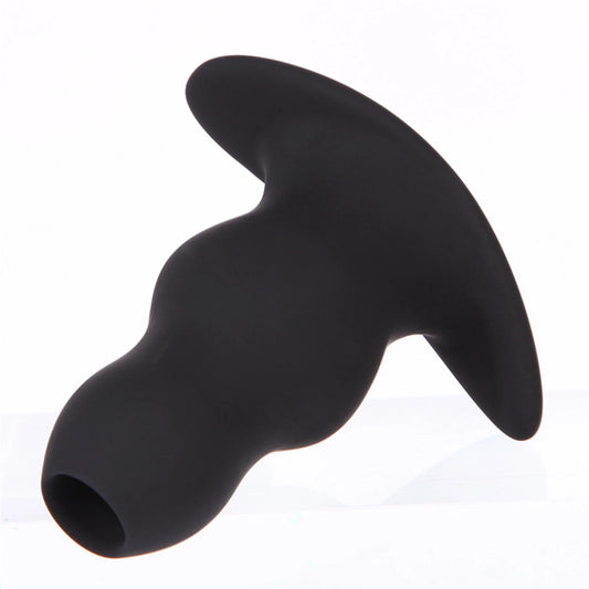 Hollow Butt Plug Silicone Anal Tunnel Plug 3 Sizes Available Open Centre Design