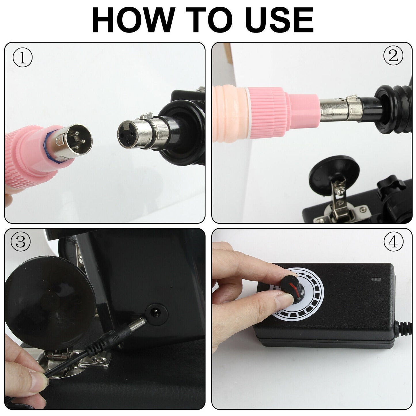 Premium Sex Machine with 3 Dildos & Extension Poles UK