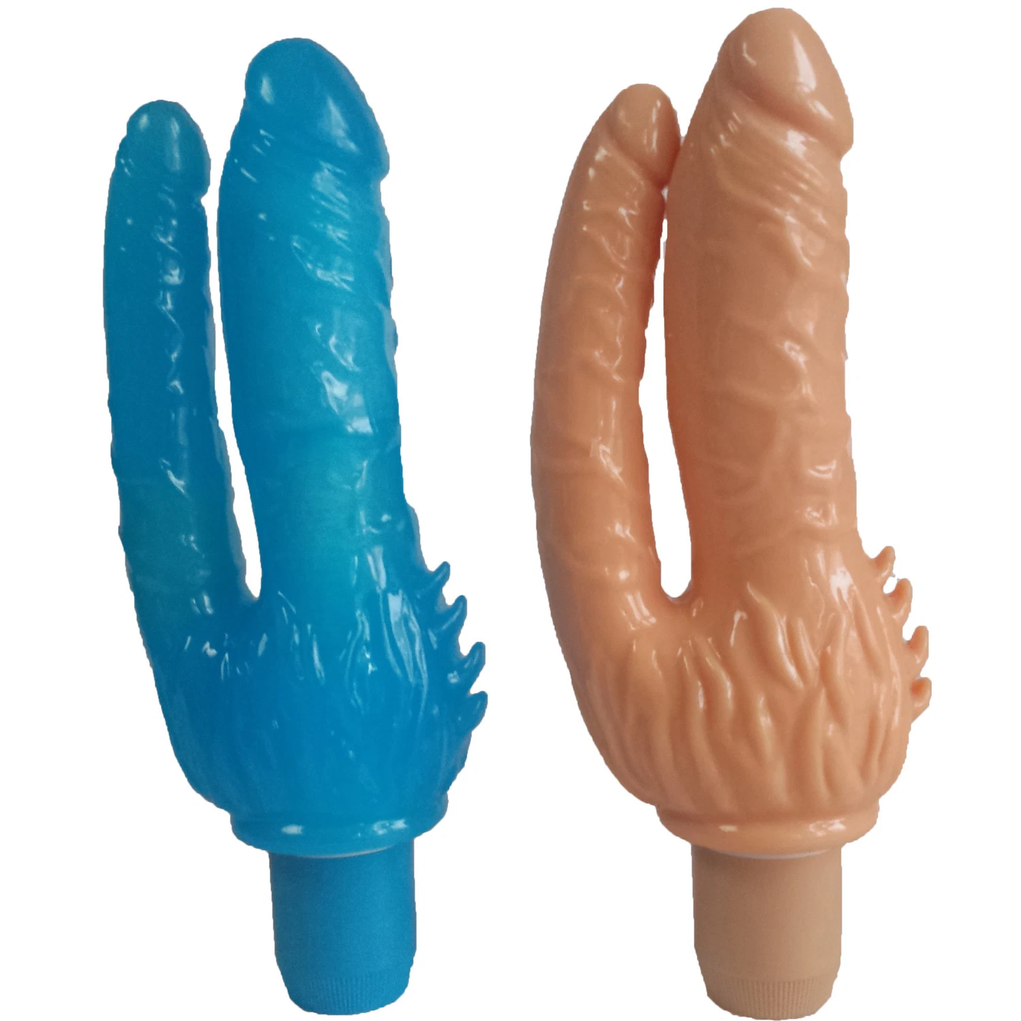 Extra-Large 8" Vibrating Double Dildo Silicone Sex Toy