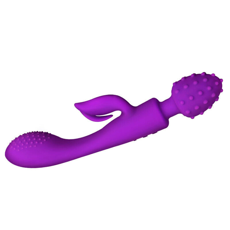 Three Motors Magic Wand Vibrating Full Body Massager USB Rechargeable Sex Toy