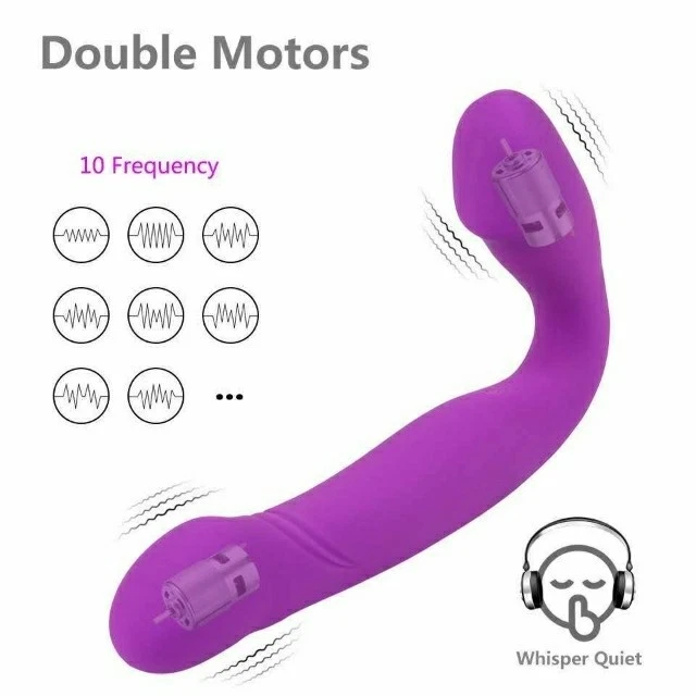 Wireless Strapless Strap-On Vibrator with Remote Control | Double-Ended