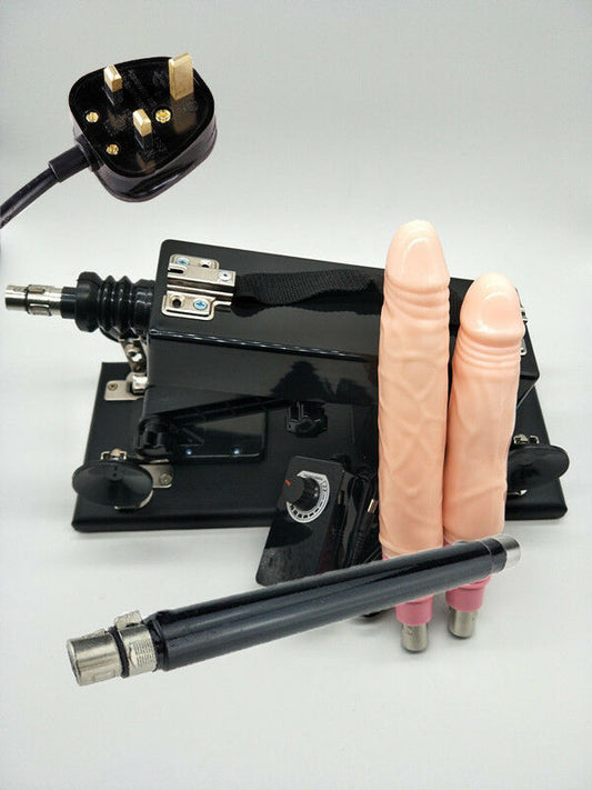 Sex Machine with 2 dildos and extension pole