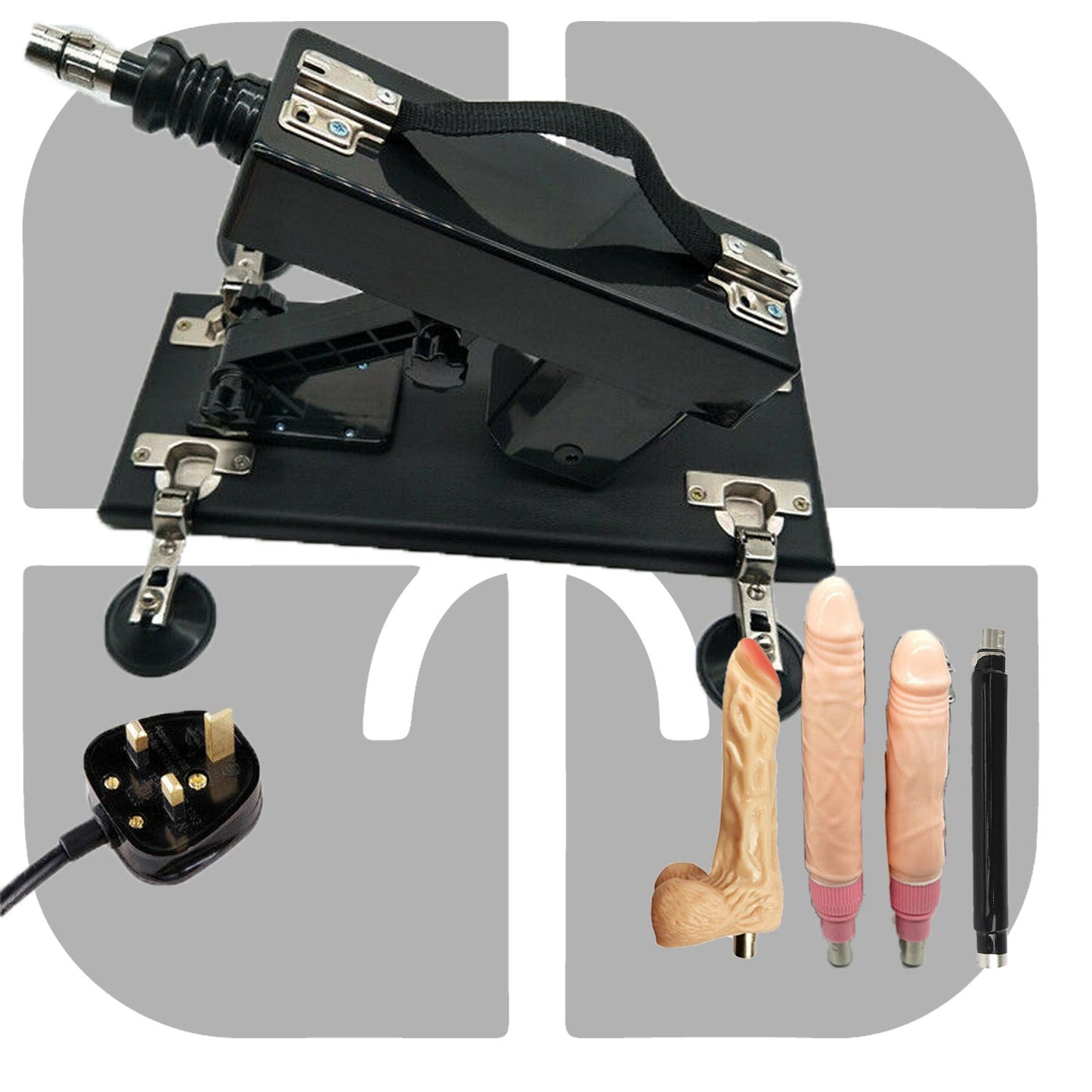 Premium Sex Machine with 3 Dildos & Extension Poles UK
