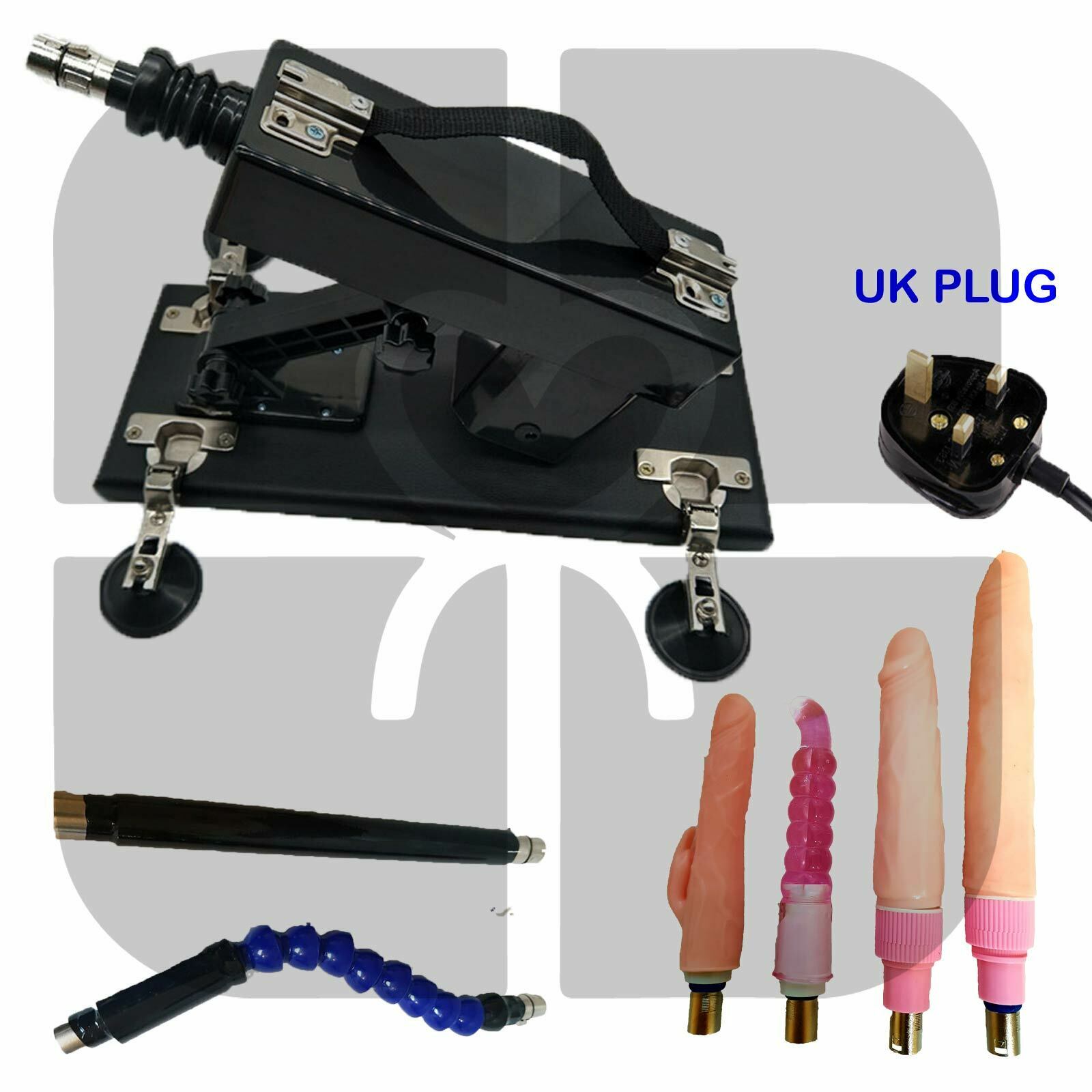 Sex Machine with 4 dildos and 2 extension poles