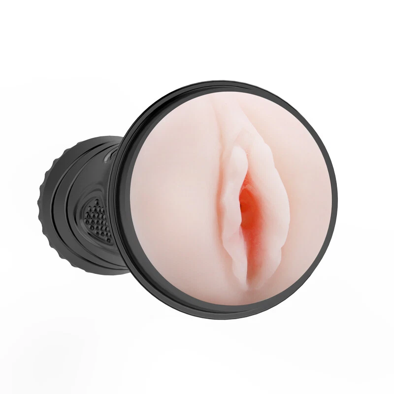 Realistic Vibrating Male Masturbator 7 Speed Stroker with Textured Interior